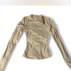SKIMS fits everybody long sleeve beige